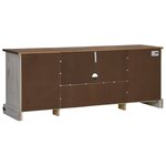 VidaXL Meuble TV HALDEN 2 portes coulissantes blanc 150x40x60 cm