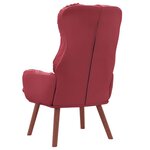 vidaXL Fauteuil relaxant Rouge bordeaux 69 x 74 x 93 cm Faux cuir