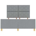 cadre de lit vidaXL Gris clair 160x200 cm Tissu