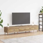 vidaXL Meuble TV Chêne artisanal 150 x 36 x 30 cm Bois d'ingénierie