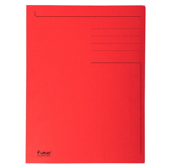 Chemise Imprimées 3 Rabat 280g FOREVER Rouge x 50 EXACOMPTA
