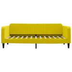 vidaXL Lit de jour avec gigogne et tiroirs jaune 90x200 cm velours