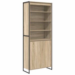 vidaXL Armoires Hautes 2 Pièces Sonoma 79 x 36 x 200 cm Bois d'ingénierie