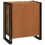 vidaXL Cabinet de chevet Multicolore Bois massif recyclé