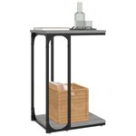vidaXL Table d'appoint Sonoma gris 40x30x60 cm Bois d'ingénierie