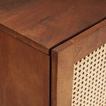 vidaXL Cabinet de salle de bain avec étagère Marron 38 x 33 5 x 58 cm