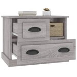 vidaXL Table de chevet sonoma gris 60x39x45 cm
