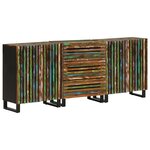 vidaXL Buffets 3 Pièces 60x34x75 cm bois d'acacia massif