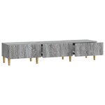 vidaXL Meuble TV 147 x 34 5 x 30 cm Sonoma gris Bois d'ingénierie