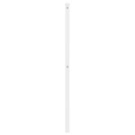 vidaXL Tête de lit métal blanc 180 cm