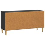 vidaXL Meuble TV 99 x 34 5 x 50 cm Noir Bois d'ingénierie