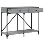 vidaXL Table console sonoma gris 100x39x78 5 cm bois d'ingénierie