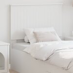 vidaXL Tête de lit avec tête de lit Blanc 90 cm Bois d'ingénierie