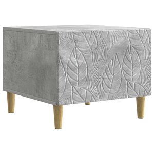 vidaXL Table basse Gris béton 50 x 49 x 40 cm Bois d'ingénierie