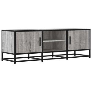 vidaXL Meuble TV sonoma gris 120x35x41 cm bois d'ingénierie et métal