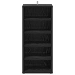 vidaXL Cabinet à chaussures 2 Pièces Chêne noir 32 x 35 x 70 cm