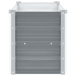 vidaXL Lit surélevé de jardin Acier galvanisé 100x40x45 cm Gris