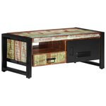 vidaXL Table basse 100x50x41 cm Bois de récupération massif