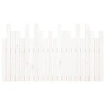 vidaXL Tête de lit murale Blanc 140x3x80 cm Bois massif de pin