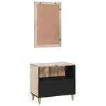 vidaXL Ensemble de mobilier de salle de bain Montage mural 2 Pièces Blanc