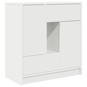 vidaXL Buffet avec tiroirs et portes blanc 70 5x34x74 5 cm