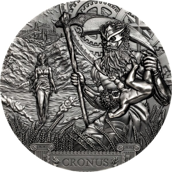 CRONUS Titans 3 Once Argent Monnaie 20 Dollars Cook Islands 2021