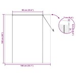 vidaXL Stores et Occultants Marron Clair 140 x 160 cm Bambou