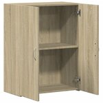 vidaXL Armoire de classement chêne sonoma bois d'ingénierie