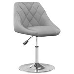 vidaXL Chaises à manger pivotantes lot de 4 Gris clair Velours