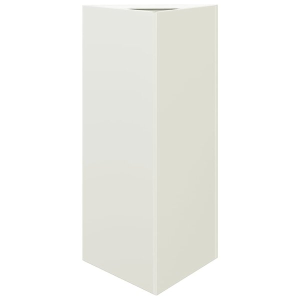 vidaXL Jardinière blanc triangulaire 40x34 5x70 cm acier
