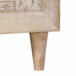 vidaXL Table basse Beige 80 x 50 x 40 cm bois de manguier massif