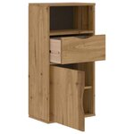 vidaXL Armoire latérale avec tiroir ODDA 40x24x79 cm bois massif pin