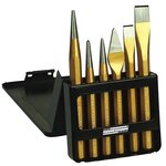 Brüder mannesmann jeu de chasse-goupille 6 pièces avec ciseau 65405