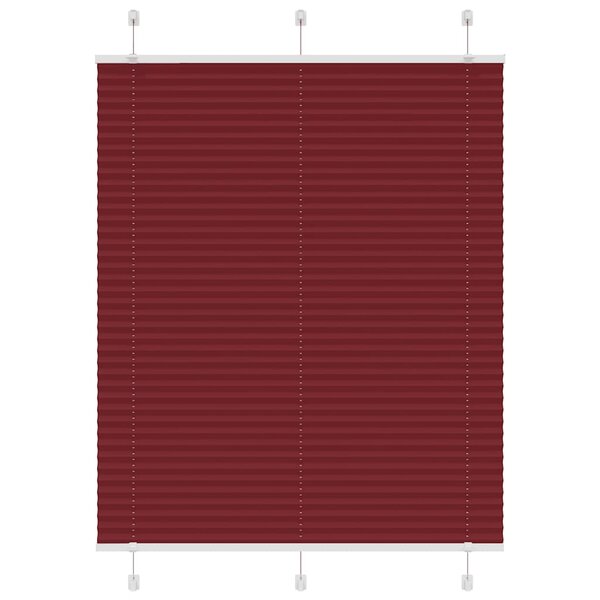 vidaXL Store plissé rouge bordeaux 105x100 cm largeur du tissu 104 4cm