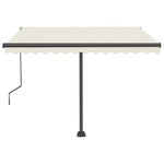 vidaXL Auvent automatique sur pied 350x250 cm Crème