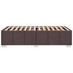 vidaXL Cadre de lit sans matelas marron foncé 90x200 cm tissu