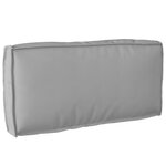 vidaXL Coussin Palette pour Dossier Gris 80x40x12 cm Tissu Oxford