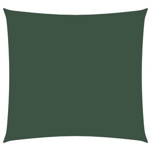 vidaXL Voile de parasol tissu oxford carré 4 5x4 5 m vert foncé