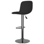 vidaXL Tabourets de bar lot de 2 noir tissu