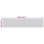 vidaXL Cloison de séparation blanc 165x800 cm bambou