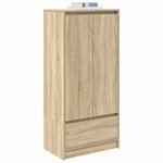 vidaXL Armoire tiroir chêne sonoma 55 5x34x119 5 cm bois d'ingénierie