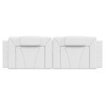 vidaXL Coussin de tête de lit Viana blanc 160 cm similicuir