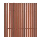 vidaXL Clôture de jardin double face 110x500 cm Marron