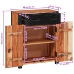 vidaXL Buffets & Commodes Marron 55 x 30 x 75 cm Bois d'acacia massif