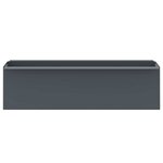vidaXL Boîtes à fleurs pour palettes euro 12 Pièces Gris 36x13 5x9 5cm PP