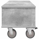 vidaXL Meuble TV Gris béton 100 x 35 x 35 cm Bois d'ingénierie