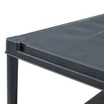 vidaXL Étagère de rangement Noir 125 kg 60x30x180 cm Plastique