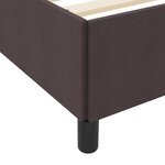 vidaXL Lit à ressorts Marron foncé 120 x 190 cm tissu
