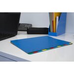 Trieur CL dos extens.ss élas.12C bleu EXACOMPTA