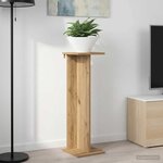 vidaXL Support de Plante Chêne artisanal 25 x 25 5 x 80 5 cm
